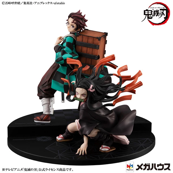 MEGAHOUSE Tanjiro & Nezuko Kamado Demon Slayer Precious GEM Series Figure Set - Image 2