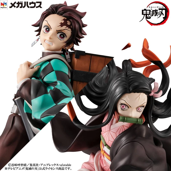 MEGAHOUSE Tanjiro & Nezuko Kamado Demon Slayer Precious GEM Series Figure Set - Image 3