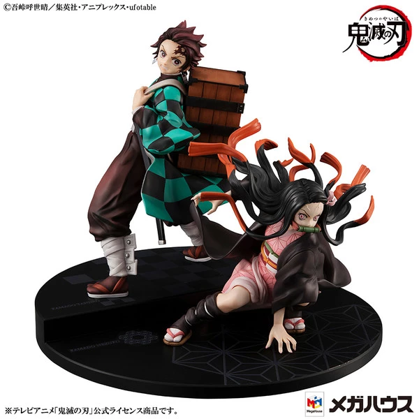 MEGAHOUSE Tanjiro & Nezuko Kamado Demon Slayer Precious GEM Series Figure Set