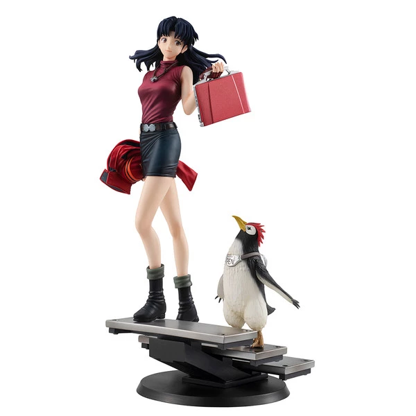 MEGAHOUSE Misato Katsuragi & Pen Pen Rebuild Of Evangelion GALS Series Figure Set - Image 6