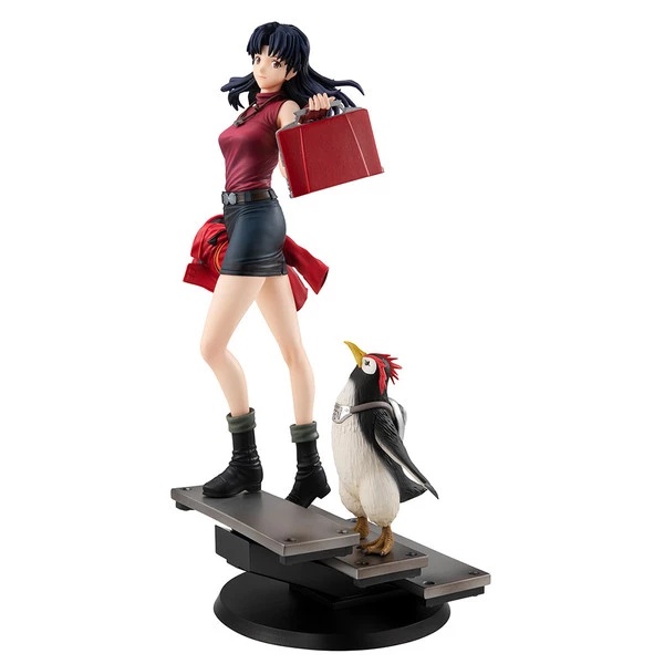 MEGAHOUSE Misato Katsuragi & Pen Pen Rebuild Of Evangelion GALS Series Figure Set - Image 7
