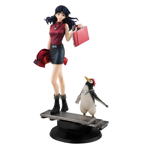 MEGAHOUSE Misato Katsuragi & Pen Pen Rebuild Of Evangelion GALS Series Figure Set - Image 9