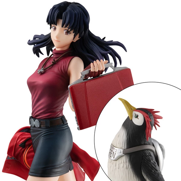 MEGAHOUSE Misato Katsuragi & Pen Pen Rebuild Of Evangelion GALS Series Figure Set - Image 10