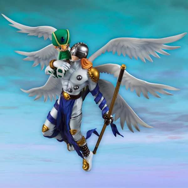 MEGAHOUSE Angemon & Takeru Takaishi (Re-run) Digimon Adventure GEM Series Figure - Image 5