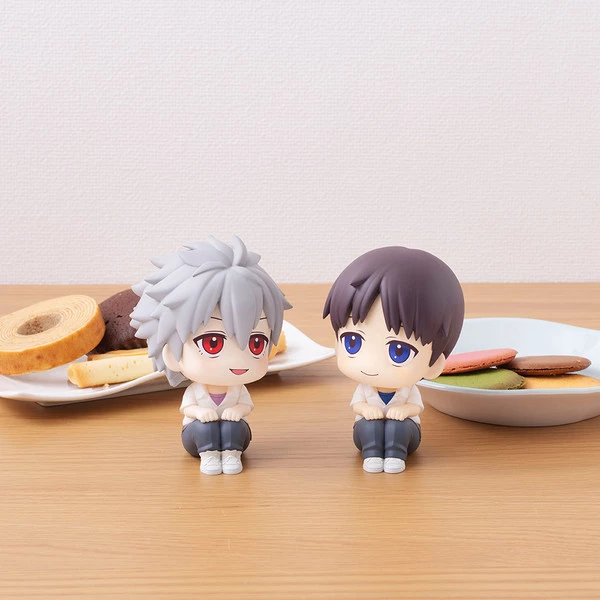 MEGAHOUSE Shinji Ikari & Kaworu Nagisa Lookup Series Evangelion 3.0+1.0 Thrice Upon A Time Figure Set With Gift - Image 3