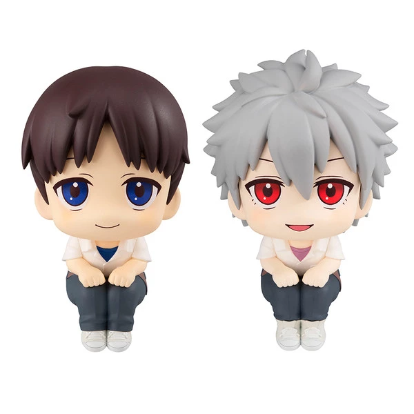 MEGAHOUSE Shinji Ikari & Kaworu Nagisa Lookup Series Evangelion 3.0+1.0 Thrice Upon A Time Figure Set With Gift - Image 6