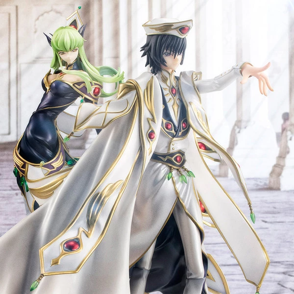 MEGAHOUSE Lelouch Vi Britannia & C.C. Britannian Costume Ver Code Geass Lelouch Of The Rebellion Precious GEM Series Figure Set