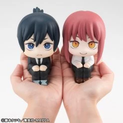 MEGAHOUSE Aki Hayakawa & Makima Look Up Series Chainsaw Man Figure Set With Gift