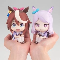 MEGAHOUSE Tokai Teio & Mejiro McQueen Look Up Series Umamusume Pretty Derby Figure Set With Gift