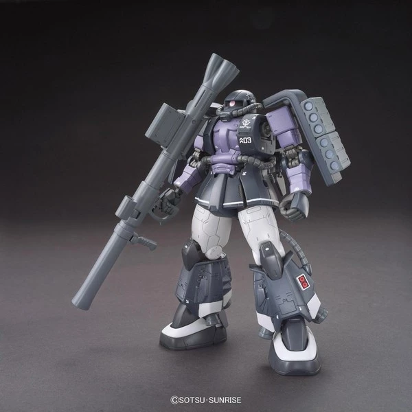 BANDAI FIGURE MS-06R-1A Zaku II Gaia/Mash Custom Ver Mobile Suit Gundam HGGTO 1/144 Model Kit