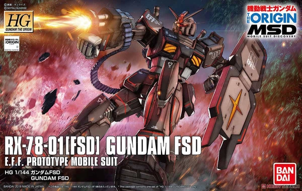 BANDAI FIGURE Gundam FSD Mobile Suit Gundam HGGTO 1/144 Model Kit - Image 7