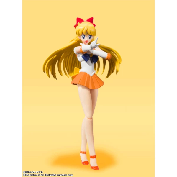 TAMASHII NATIONS Sailor Venus Animation Color Ver Pretty Guardian Sailor Moon Figure - Image 2