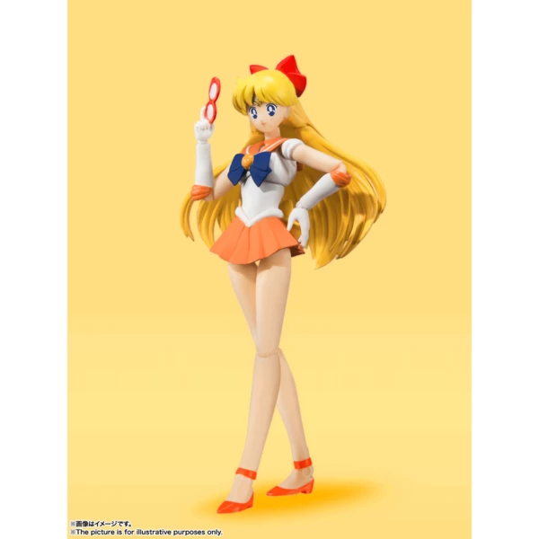 TAMASHII NATIONS Sailor Venus Animation Color Ver Pretty Guardian Sailor Moon Figure - Image 3