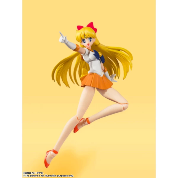 TAMASHII NATIONS Sailor Venus Animation Color Ver Pretty Guardian Sailor Moon Figure - Image 5
