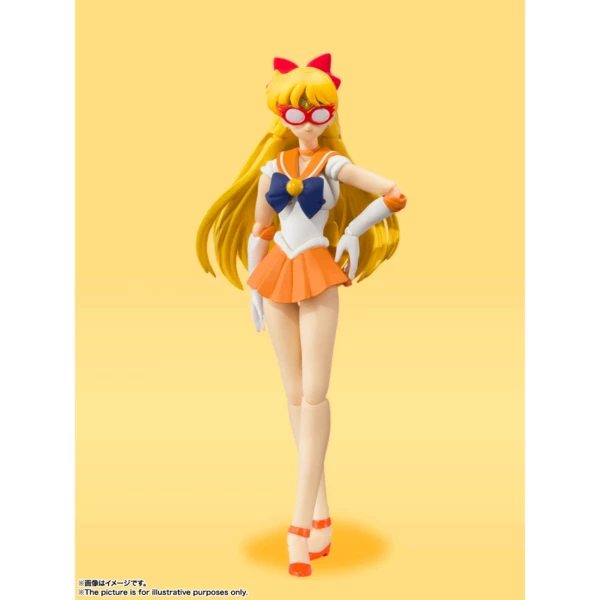 TAMASHII NATIONS Sailor Venus Animation Color Ver Pretty Guardian Sailor Moon Figure - Image 6