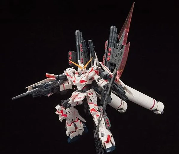 BANDAI FIGURE Full Armor Unicorn Gundam Destroy Mode Red Color Ver Mobile Suit Gundam HGUC 1/144 Model Kit - Image 3