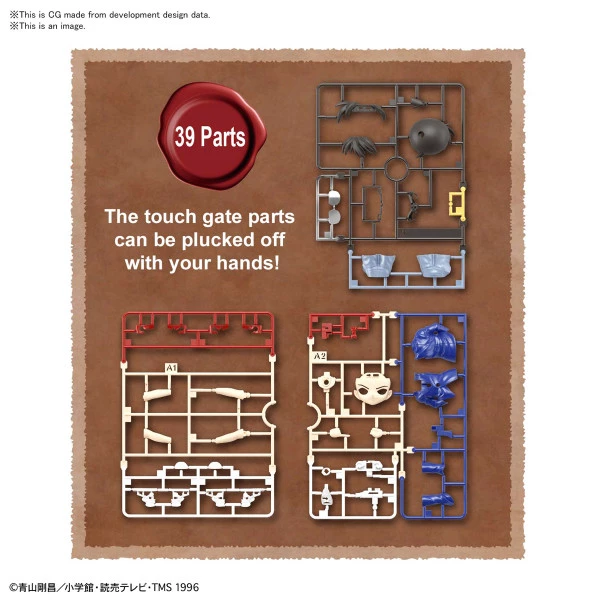 BANDAI FIGURE Conan Edogawa (Re-Run) Entry Grade Ver Case Closed Model Kit - Image 5