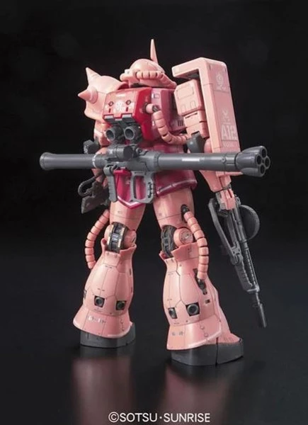 BANDAI FIGURE MS-06S Char's Zaku II Mobile Suit Gundam RG 1/144 Model Kit - Image 2
