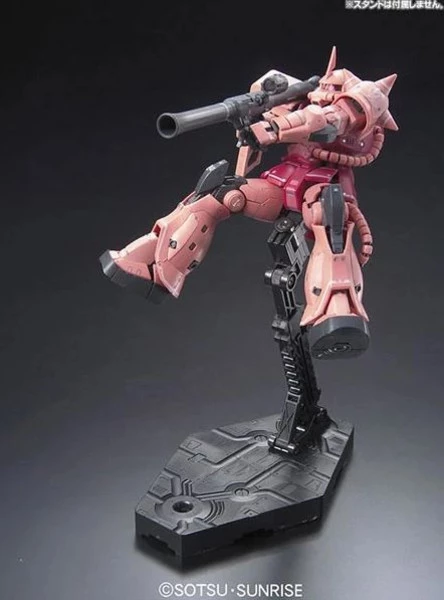 BANDAI FIGURE MS-06S Char's Zaku II Mobile Suit Gundam RG 1/144 Model Kit - Image 4