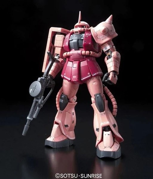 BANDAI FIGURE MS-06S Char's Zaku II Mobile Suit Gundam RG 1/144 Model Kit