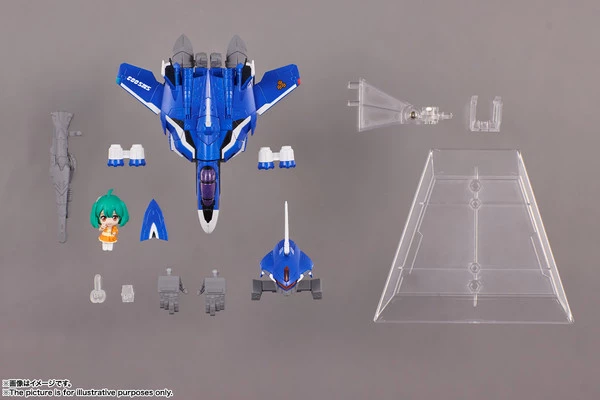 TAMASHII NATIONS Ranka & VF-25G Messiah Valkyrie Michael Use Ver Macross Frontier Tiny Session Action Figure - Image 6