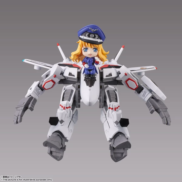 TAMASHII NATIONS Sheryl & VF-25F Messiah Valkyrie Alto Use Ver Macross Frontier Tiny Session Action Figure - Image 3