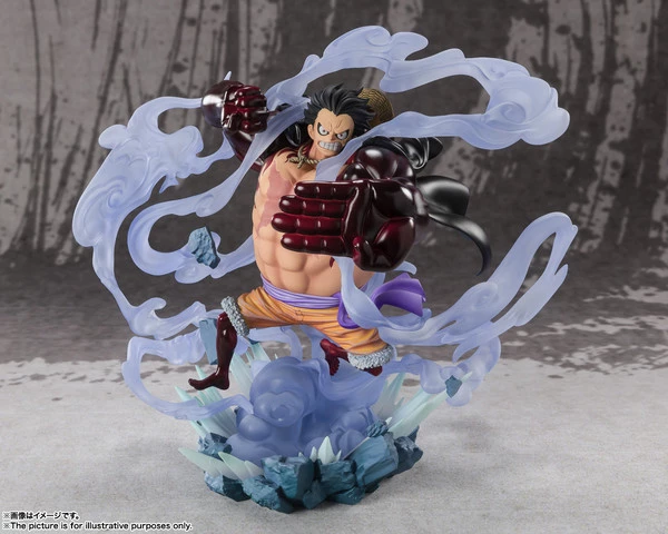 TAMASHII NATIONS Monkey D Luffy Land Of Wano Extra Battle Gear 4 Ver One Piece Figuarts Figure
