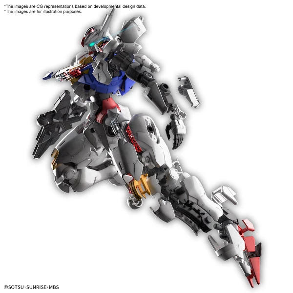 BANDAI FIGURE Aerial Mobile Suit Gundam The Witch From Mercury Full Mechanics 1/100 Model Kit - Image 3