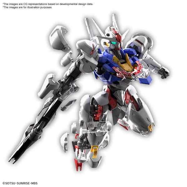 BANDAI FIGURE Aerial Mobile Suit Gundam The Witch From Mercury Full Mechanics 1/100 Model Kit - Image 4