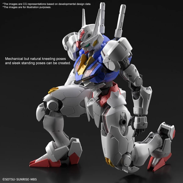 BANDAI FIGURE Aerial Mobile Suit Gundam The Witch From Mercury Full Mechanics 1/100 Model Kit - Image 7