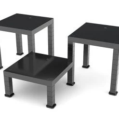 GOOD SMILE The Simple Stand Build-On Type Black Ver Customizable Figure Stand Set