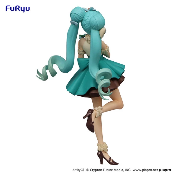 FURYU Hatsune Miku (Re-run) Chocolate Mint Ver SweetSweets Series Vocaloid Figure - Image 5