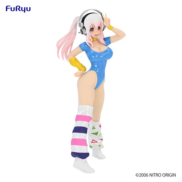 FURYU Super Sonico (Re-run) Blue 80's Concept Another Color Ver SUPER SONICO Figure - Image 8
