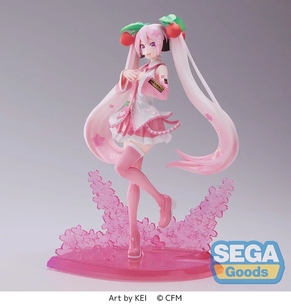 SEGA Hatsune Miku Sakura Miku 2023 Ver Vocaloid Luminasta Figure - Image 2