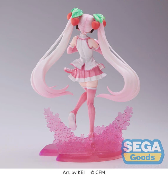 SEGA Hatsune Miku Sakura Miku 2023 Ver Vocaloid Luminasta Figure - Image 3
