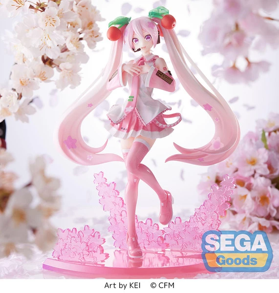 SEGA Hatsune Miku Sakura Miku 2023 Ver Vocaloid Luminasta Figure - Image 5