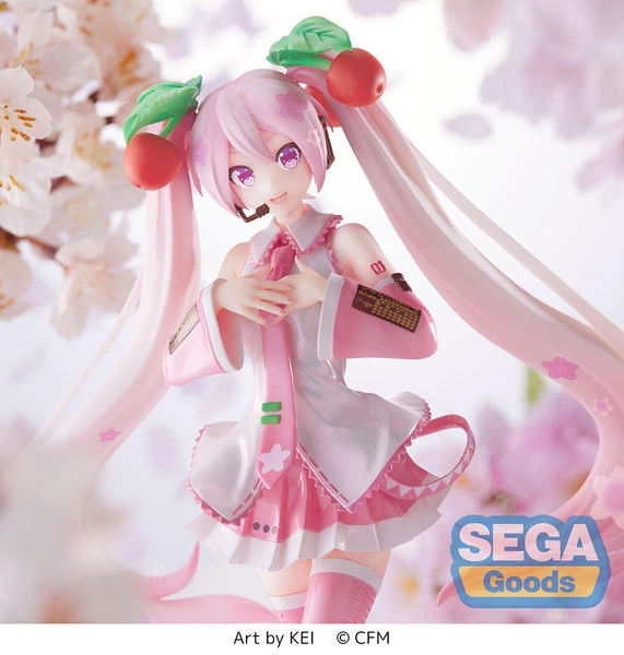 SEGA Hatsune Miku Sakura Miku 2023 Ver Vocaloid Luminasta Figure - Image 7