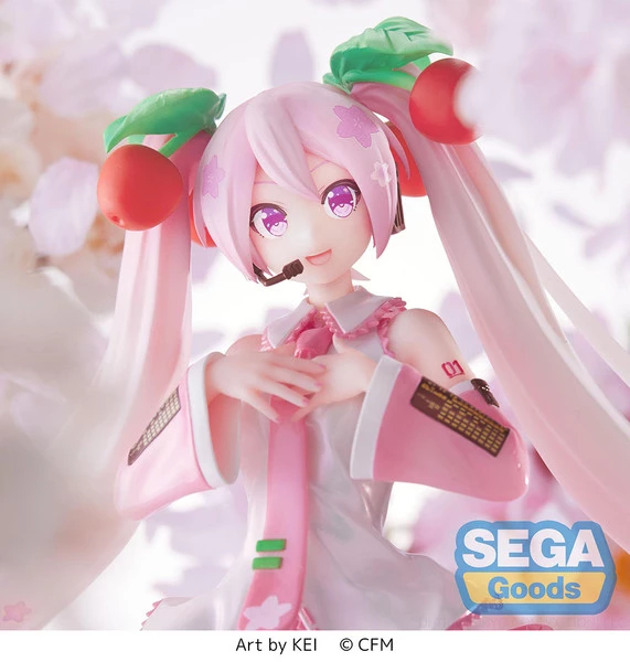 SEGA Hatsune Miku Sakura Miku 2023 Ver Vocaloid Luminasta Figure - Image 8