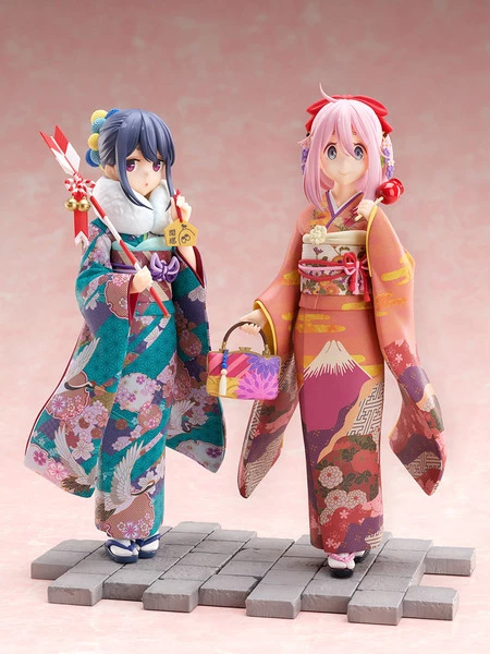 FURYU Rin Shima Furisode Ver Laid-Back Camp Figure - Image 2