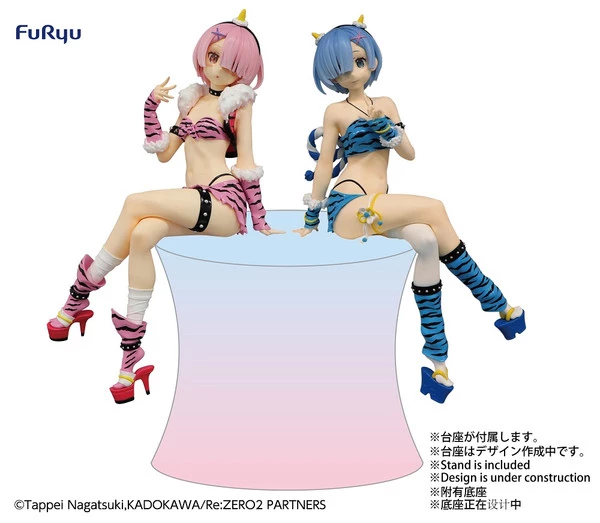 FURYU Rem & Ram Demon Costume Ver Re:ZERO Noodle Stopper Figure Set
