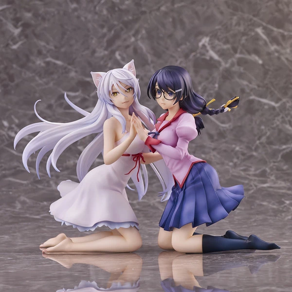 UNION CREATIVE Tsubasa Hanekawa (Re-run) Nekomonogatari Figure Set - Image 6