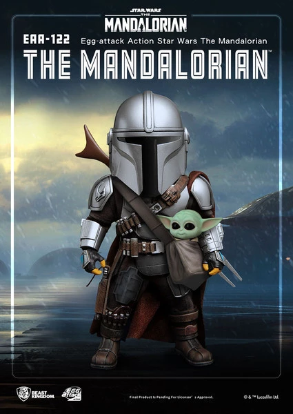 BEAST KINGDOM The Mandalorian Star Wars Egg-attack Chibi Action Figure - Image 2
