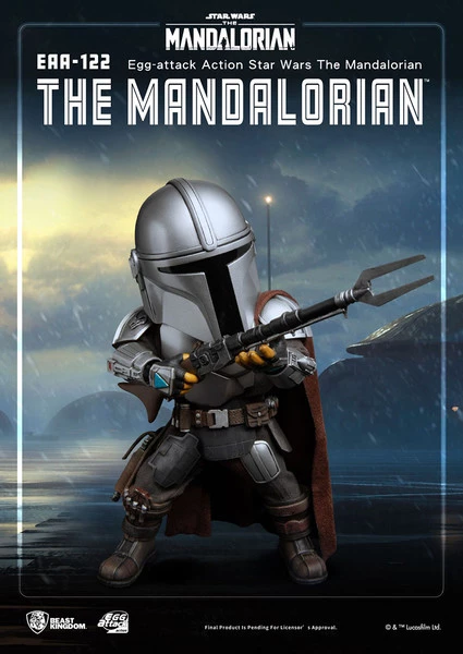 BEAST KINGDOM The Mandalorian Star Wars Egg-attack Chibi Action Figure - Image 3