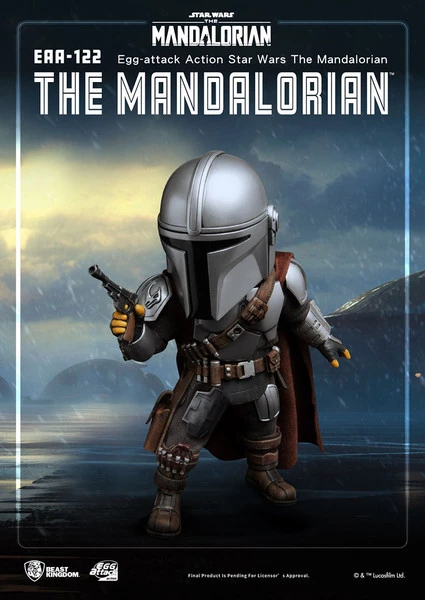 BEAST KINGDOM The Mandalorian Star Wars Egg-attack Chibi Action Figure - Image 4