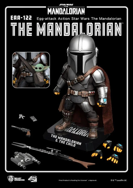 BEAST KINGDOM The Mandalorian Star Wars Egg-attack Chibi Action Figure