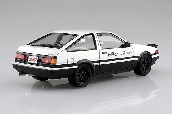 AOSHIMA AE86 TRUENO (Re-run) Project-D Ver Toyota Fujiwara Takumi Initial D 1/24 Model Kit - Image 2