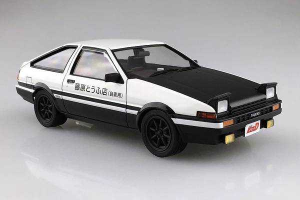 AOSHIMA AE86 TRUENO (Re-run) Project-D Ver Toyota Fujiwara Takumi Initial D 1/24 Model Kit