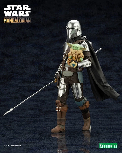 KOTOBUKIYA Mandalorian & Grogu With Beskar Staff The Mandalorian ARTFX+ Figure - Image 2