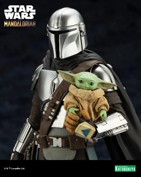 KOTOBUKIYA Mandalorian & Grogu With Beskar Staff The Mandalorian ARTFX+ Figure - Image 9