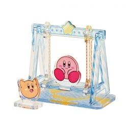 BANDAI FIGURE Kirby And Scarfy Swing Moving Diorama Ensky Kirby Acrylic Standee